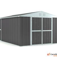 Box capanno acciaio lamiera 327x459 grigio scuro