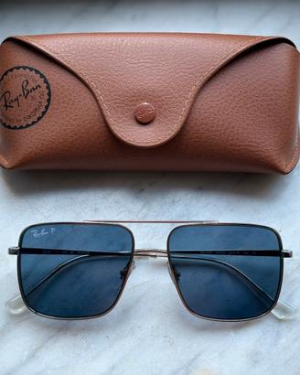 Ray-Ban The General RB3758 Polarized Argento