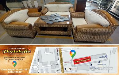 Codice: 266198 SALOTTO DA ESTERNO IN RATTAN E BAM