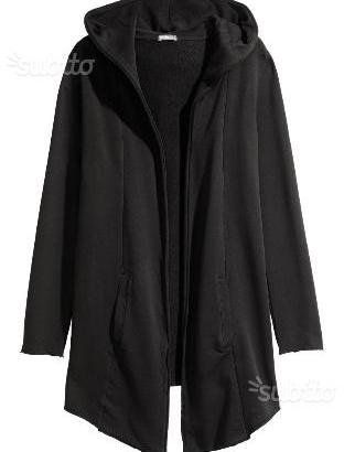 Cardigan nero hm divided manica lunga cappuccio