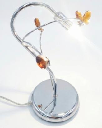 ABAT JOUR CROMO CON INSERTI FOGLIE GIOIELLO