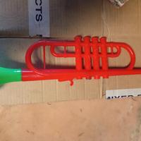 tromba plastica giocattolo nuovo suona