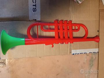 tromba plastica giocattolo nuovo suona