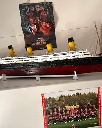modellino fatto a mano del titanic