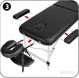 Lettino da Massaggio a 3 Zone - Pieghevole
