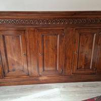Splendida Credenza in Noce Nazionale Massello
