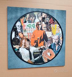 Vinile 33 giri a quadro omaggio a Vasco Rossi 
