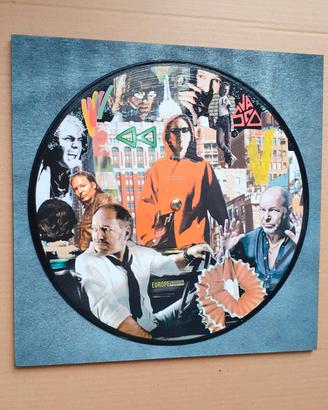Vinile 33 giri a quadro omaggio a Vasco Rossi 