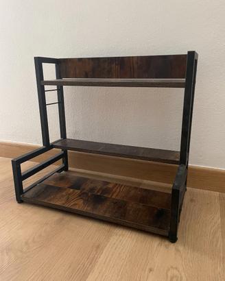 Porta spezie in legno e acciaio