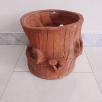 Tronco in Terracotta, Vaso particolare -Vintage.