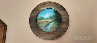 Quadri dipinti a mano in legno