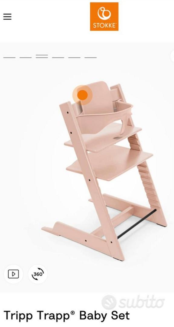 Baby Set Per Seggiolone Tripp Trapp Serene Pink Stokke - Stokke - Per la  culla e il passeggino - Giocattoli