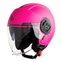 Casco Moto Demi-Jet Mt Helmet VIALE Sv Solid pink 