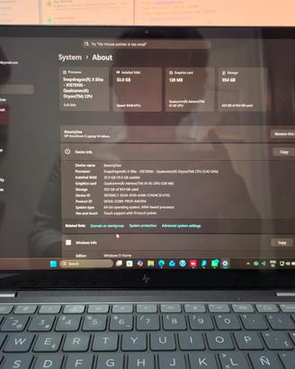 HP Omnibook 14 Snapdragon X Elite  32GB Ram 1Tb 