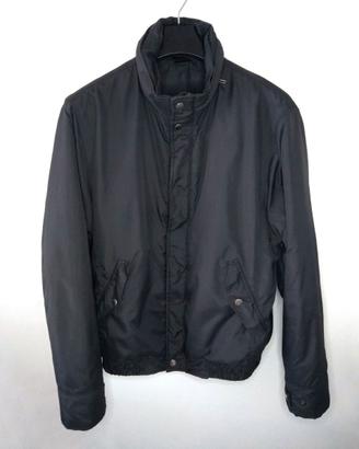 Zara Uomo Basic Giubbotto Grigio Zip Cappuccio XL