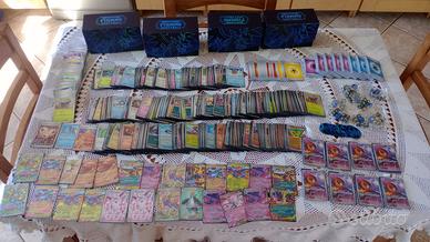 Lotto Pokemon 600+ carte Fiamme spettrali