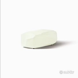 Tavolino Meteor bianco con luce, 57x50x30