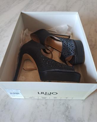 Liu Jo Sandalo Aura Strass S16035 T0380 nero 37