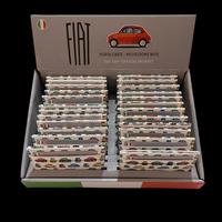 Set di 24 portacarte di credito Fiat 500 con scato