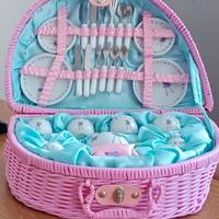 Servizio da thè in porcellana per bambole