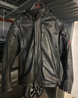Giacca da moto in pelle enginehawk