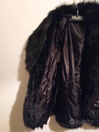 pelliccia di volpe nera stile gilet