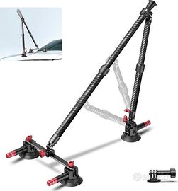 Supporto a tripla ventosa in carbonio