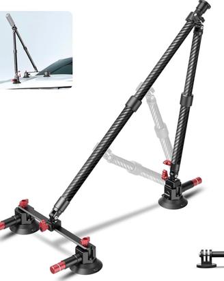 Supporto a tripla ventosa in carbonio