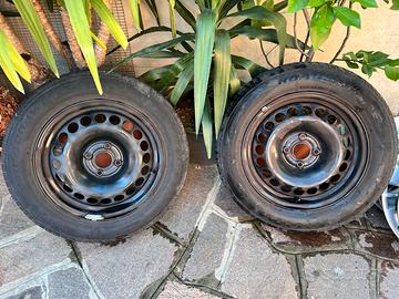 Cerchi 15” mozzo 4x100 e gomme 185-65/15