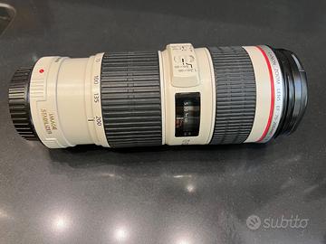 Abiettivo Canon 70-200 L + canon 600 D