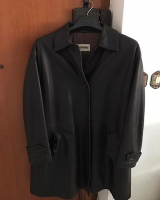 Giubbotto di pelle nappata