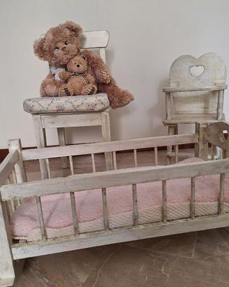 set bambole + sedia bambina