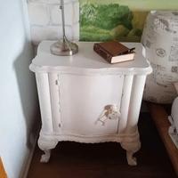 Comodino in Legno Shabby chic