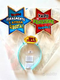 Cerchietti per festa pensione