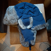 Cappello con pelo di coniglio nuovo taglia S