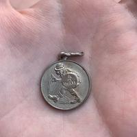 Medaglia vintage in Argento - “L’omino del lucido”