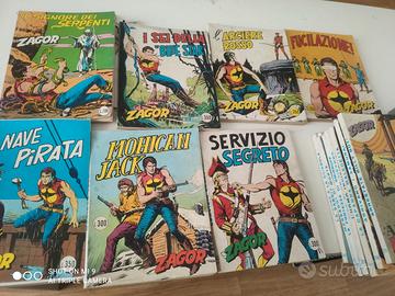 Volumi Zagor con scritta rossa