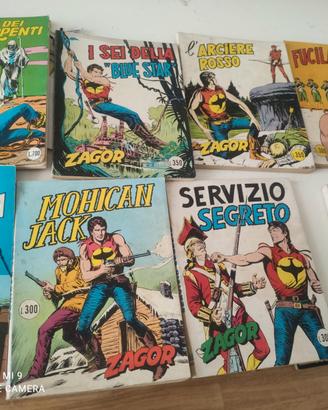 Volumi Zagor con scritta rossa