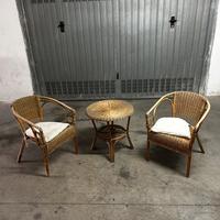 Set Vintage in Rattan Naturale
