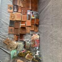 Collezzione di etichette e toppe vintage