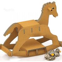 Cavallo a dondolo in cartone ondulato