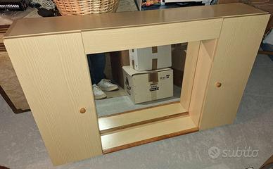 Mobiletto a specchio da bagno