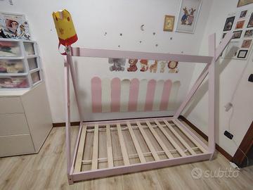 lettino montessoriano in legno