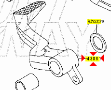 -Pedale freno post Kawasaki ZZR 600 430011224