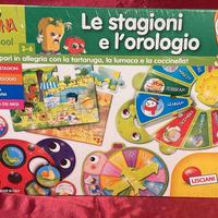 Gioco cariotina lisciani stagioni e orologio