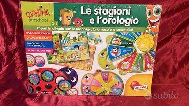 Gioco cariotina lisciani stagioni e orologio