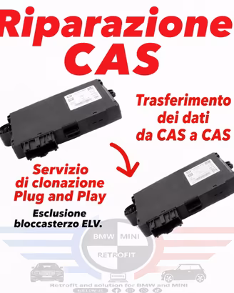 Riparazione centralina CAS bmw mini r56 r60 e87