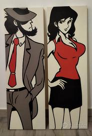 Quadri pop art serie Lupin 