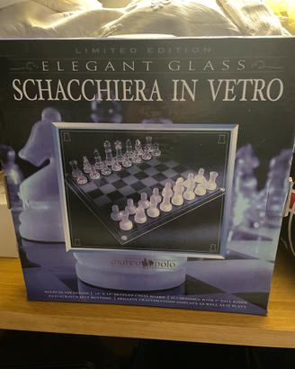 Schacchiera in vetro