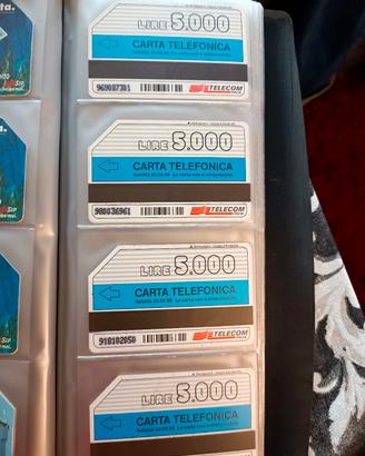 lotto n. 12 carte telefoniche 